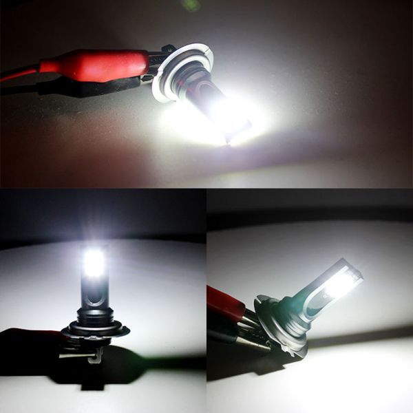 LEDフォグ LEDバルブ 12SMD 24V H8/H11/H16 6500K ホワイト 白 3030SMDチップ LEDフォグランプ 2個セット N547-8_画像3