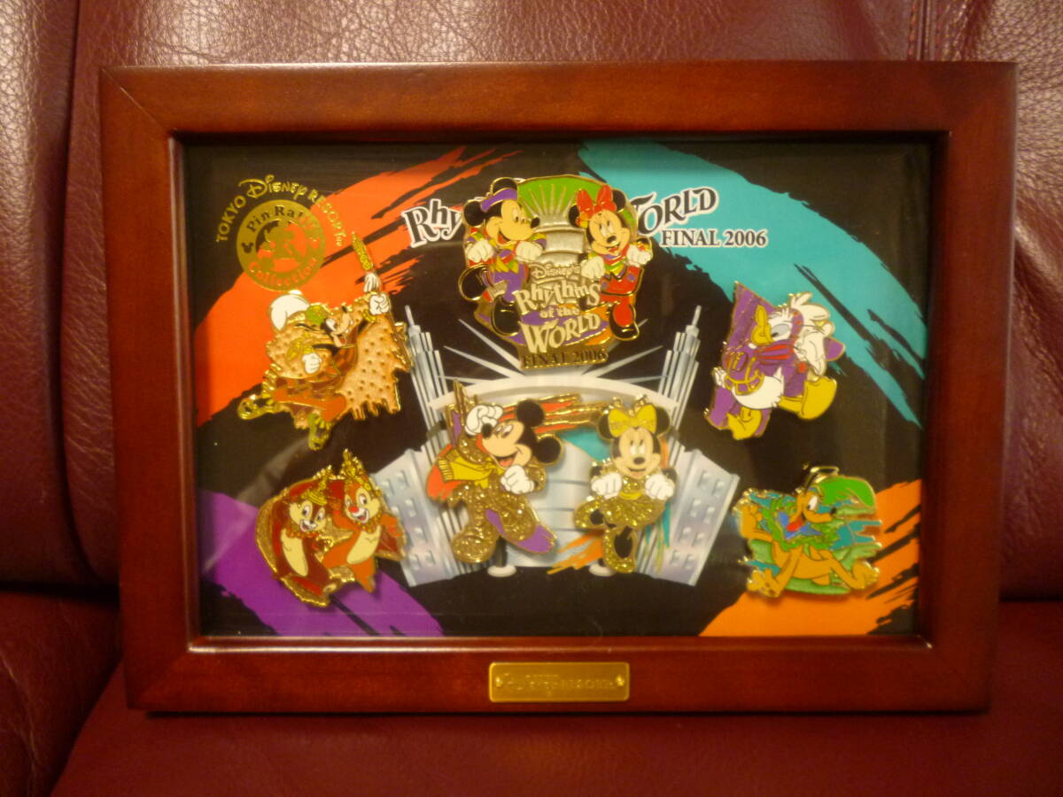 美品・送料込み★東京ディズニーシー・リズムオブワールドFINAL 2006 限定ピンバッジ6個セット＋(FINAL 2006ピンバッジ)★即決_画像1