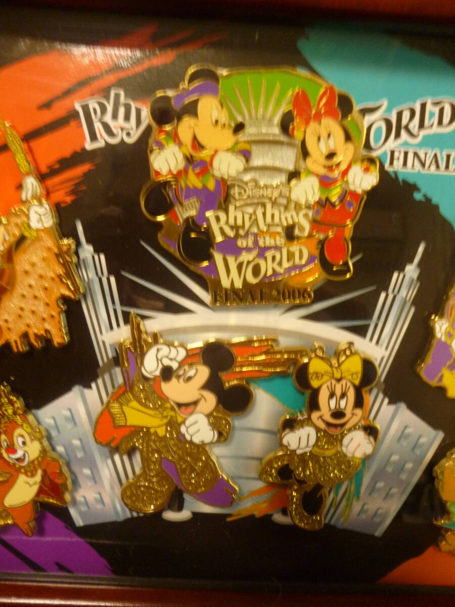 美品・送料込み★東京ディズニーシー・リズムオブワールドFINAL 2006 限定ピンバッジ6個セット＋(FINAL 2006ピンバッジ)★即決_画像8