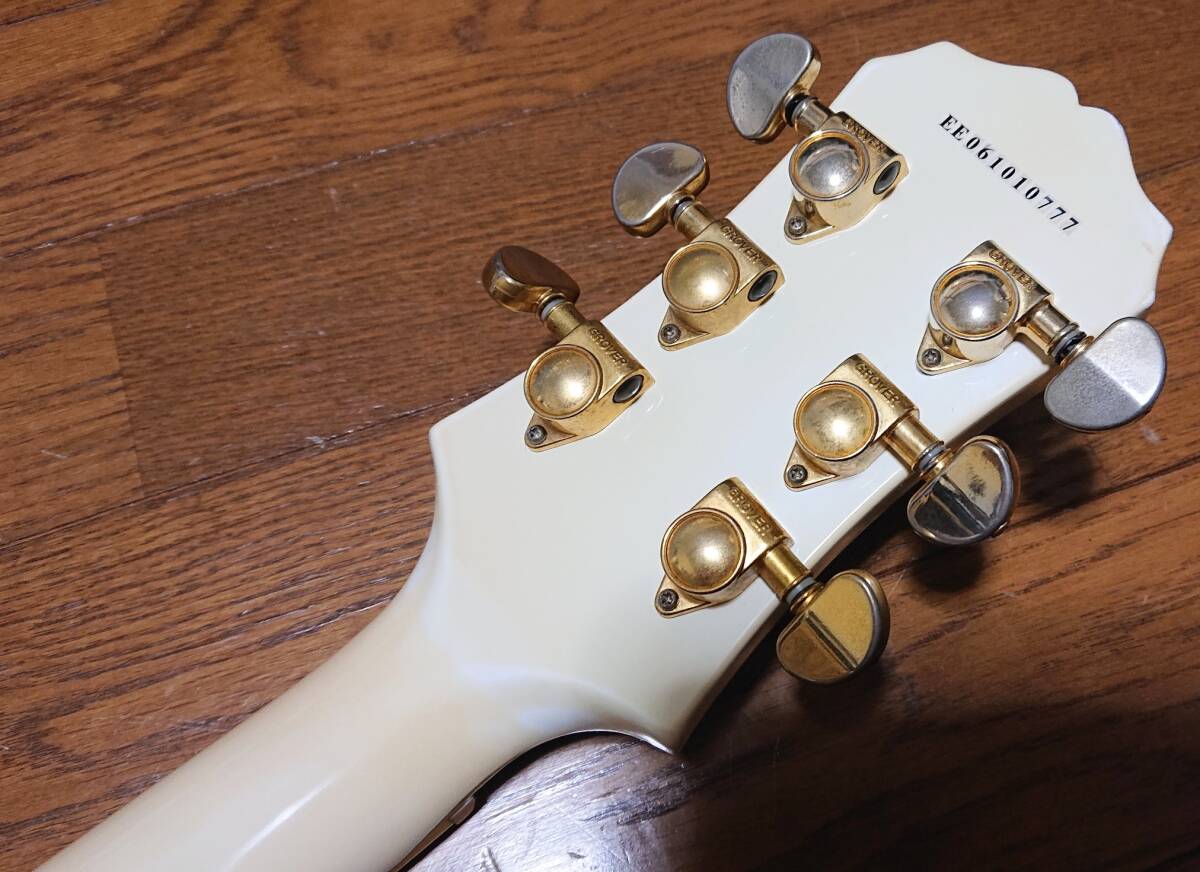 Epiphone by Gibson Lespaul Custom ホワイト(アイボリー) エピフォン レスポール カスタム セットネック