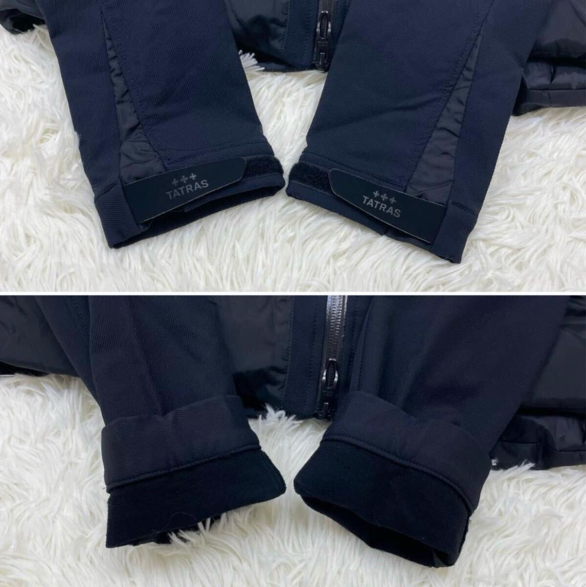 タトラス TATRAS ギブリ GHIBLI ダウンジャケット コンビ ハイブリッド フード 異素材切替 ナイロン ブラック 黒 01 メンズ MTAT20A4666-D_画像6