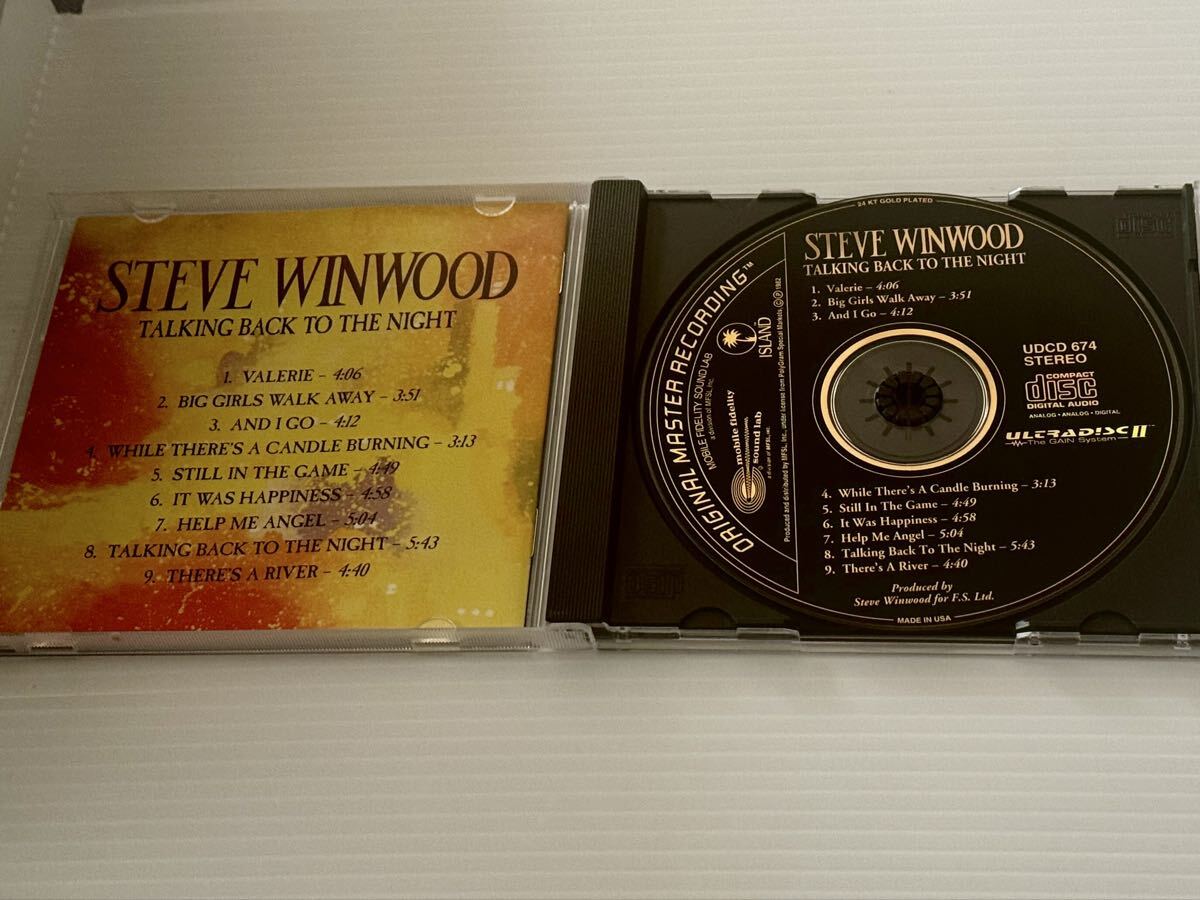 Steve Winwood Talking Back To The Night MFSL UDCD 674 MOBILE FIDELITY 24KT GOLD CD +OBI 金帯 ユキム帯 スティーヴ・ウィンウッド _画像7