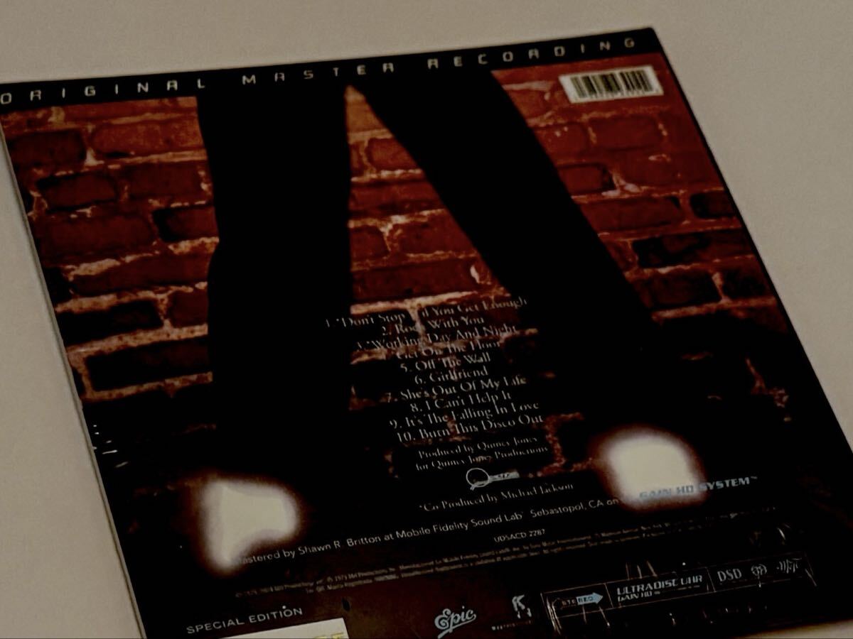 Michael Jackson Off the Wall Mobile Fidelity MFSL SACD オフ・ザ・ウォール マイケル・ジャクソン モービル フィデリティ 廃盤 新品_画像4