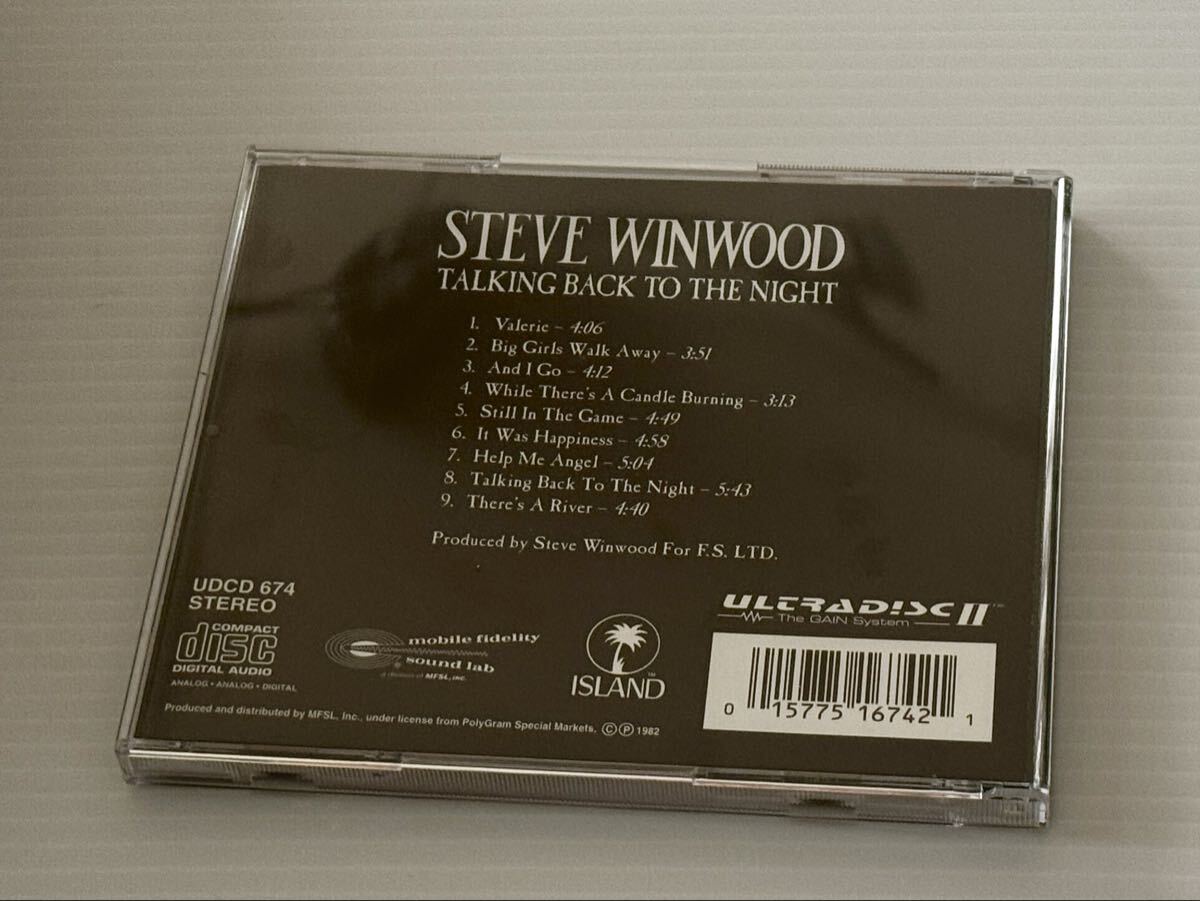 Steve Winwood Talking Back To The Night MFSL UDCD 674 MOBILE FIDELITY 24KT GOLD CD +OBI 金帯 ユキム帯 スティーヴ・ウィンウッド _画像8