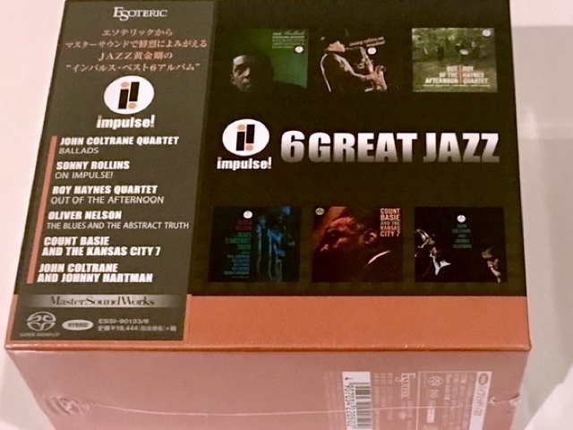 ESOTERIC IMPULSE 6 GREAT JAZZ 6 SACD エソテリック・シックス・グレート・ジャズ インパルス  ESSI-90133/8 未使用 開封済み 送料無料_画像1