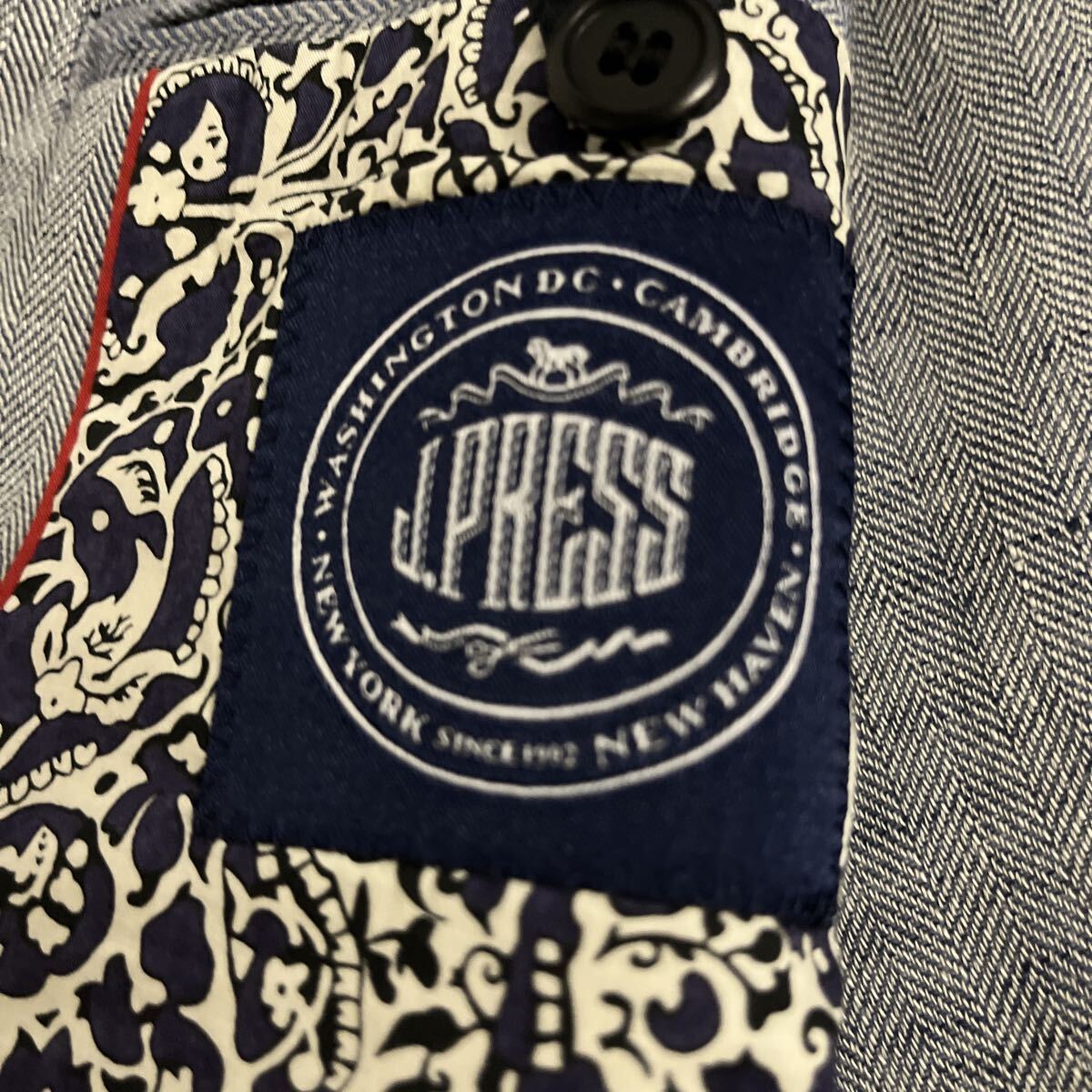 夏用？J.PR E S S A ir L irnn ビジネスジャケット(前部分に汗染みあります)XLサイズ_画像5