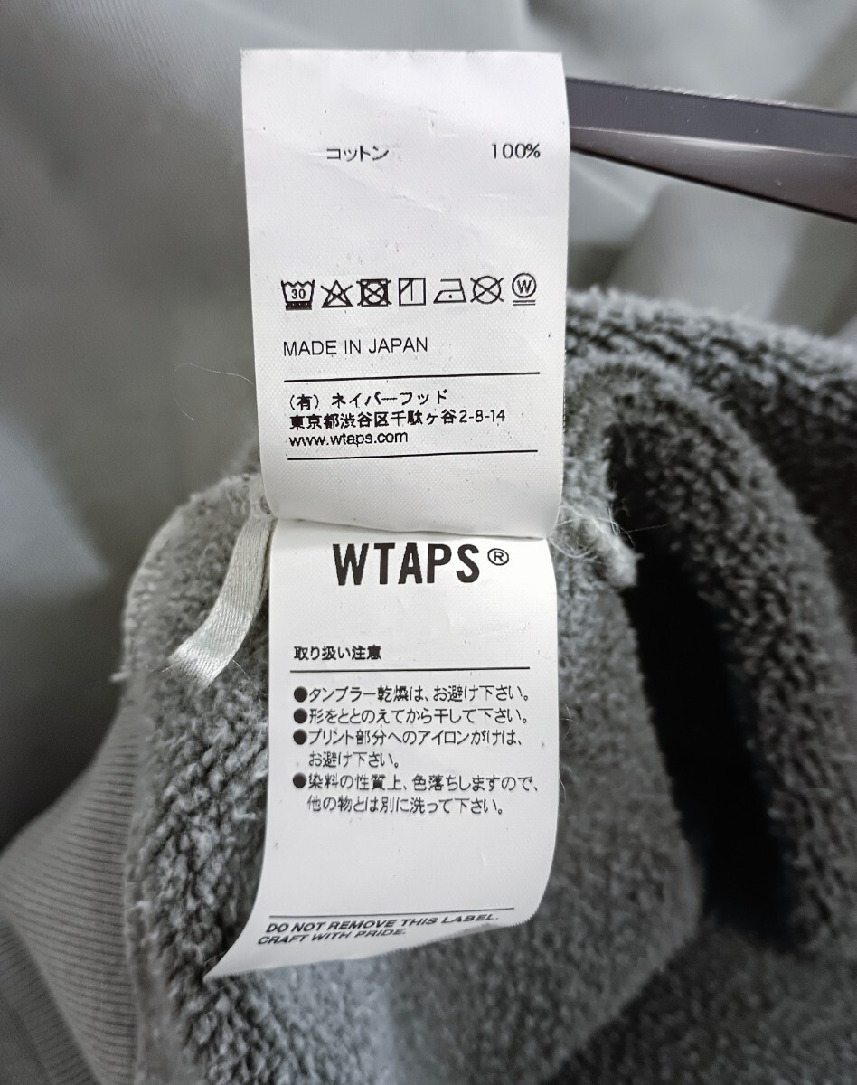 ◆送料無料 19AW WTAPS COLLAGE DESIGN CREW NECK 02 SWEATSHIRTS COTTON LOOPWHEEL オリーブ Sサイズ ダブルタップス オーバーサイズ_画像5