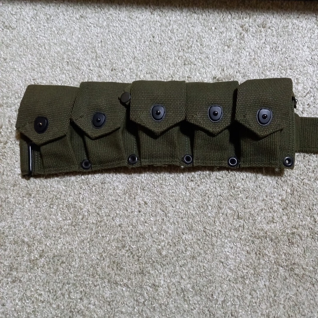 第二次世界大戦～朝鮮戦争　m1ガーランド用　M1932カートリッジベルト レプリカ_画像3