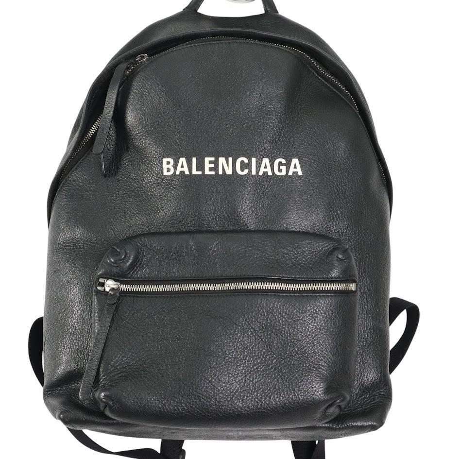 【人気】BALENCIAGA バレンシアガ エブリデイ バックパック リュック メンズ レザー 黒 ブラック 通勤通学 ビジネス 旅行 A4可 PC収納可_画像3