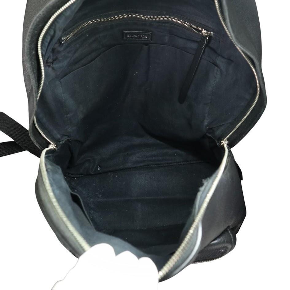 【人気】BALENCIAGA バレンシアガ エブリデイ バックパック リュック メンズ レザー 黒 ブラック 通勤通学 ビジネス 旅行 A4可 PC収納可_画像6