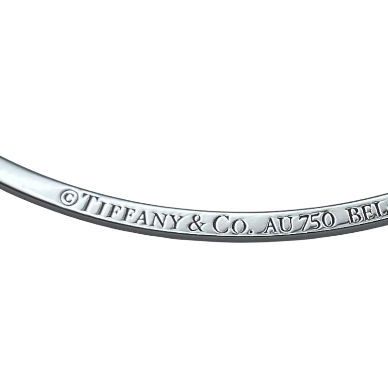  Tiffany TIFFANY&CO T Smile колье маленький белое золото Au750/ бриллиант ювелирные изделия б/у 