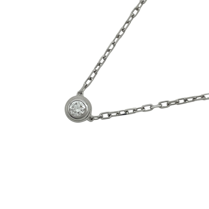 カルティエ Cartier ダムール ネックレス S ホワイトゴールド Au750 ダイヤモンド ジュエリー 中古_画像1
