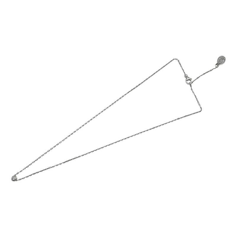 カルティエ Cartier ダムール ネックレス S ホワイトゴールド Au750 ダイヤモンド ジュエリー 中古_画像2