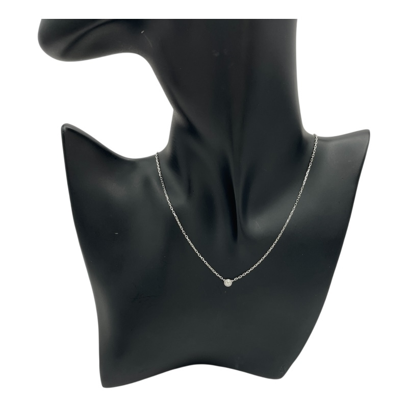 カルティエ Cartier ダムール ネックレス S ホワイトゴールド Au750 ダイヤモンド ジュエリー 中古_画像6