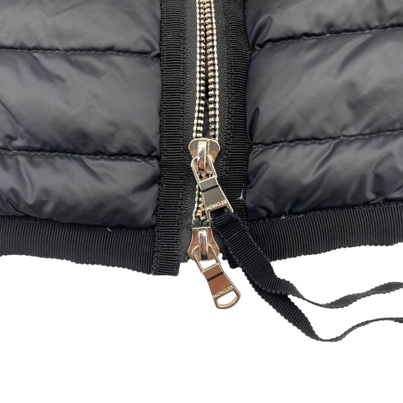 モンクレール MONCLER BOGUE ライトダウンコート ブラック ナイロン その他アウター レディース 中古_画像9