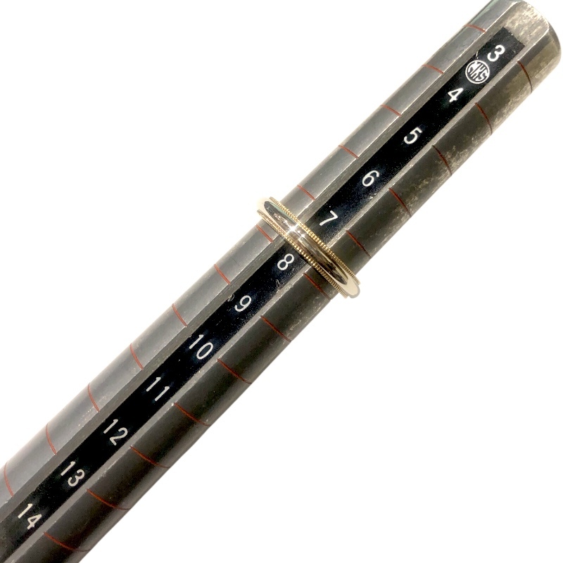 ティファニー TIFFANY&CO トゥギャザーミルグレインリング K18/PT950 ジュエリー 中古_画像7