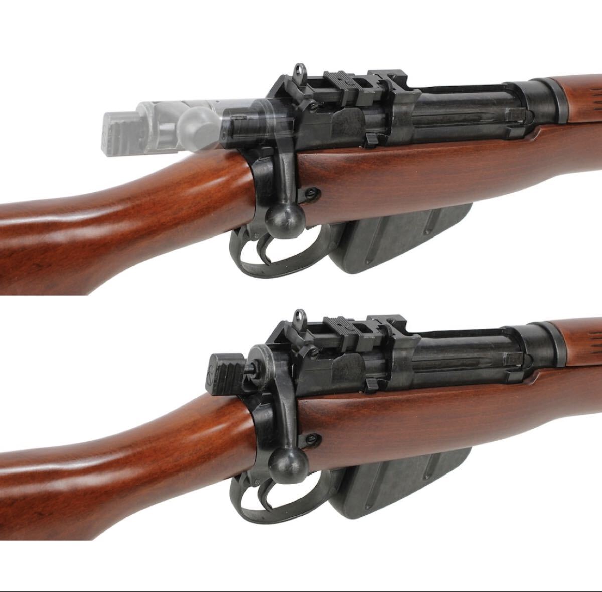 S&T Lee Enfield/リーエンフィールド No.4 mk1 エアーコッキングライフル リアルウッド_画像3