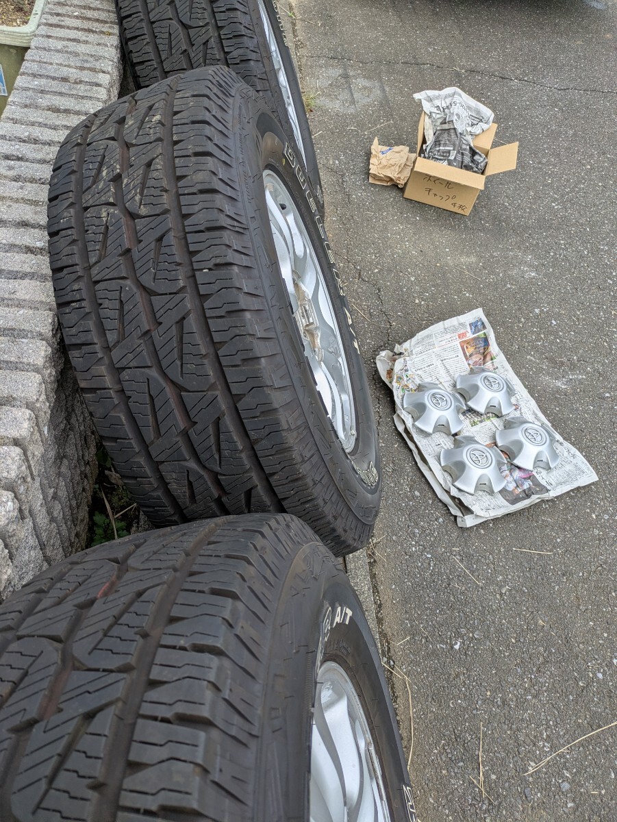 ランク100中期 純正アルミホイール 17インチ　2023年製　ブリヂストン DUELER 275/65R17 残溝8部山位_画像10