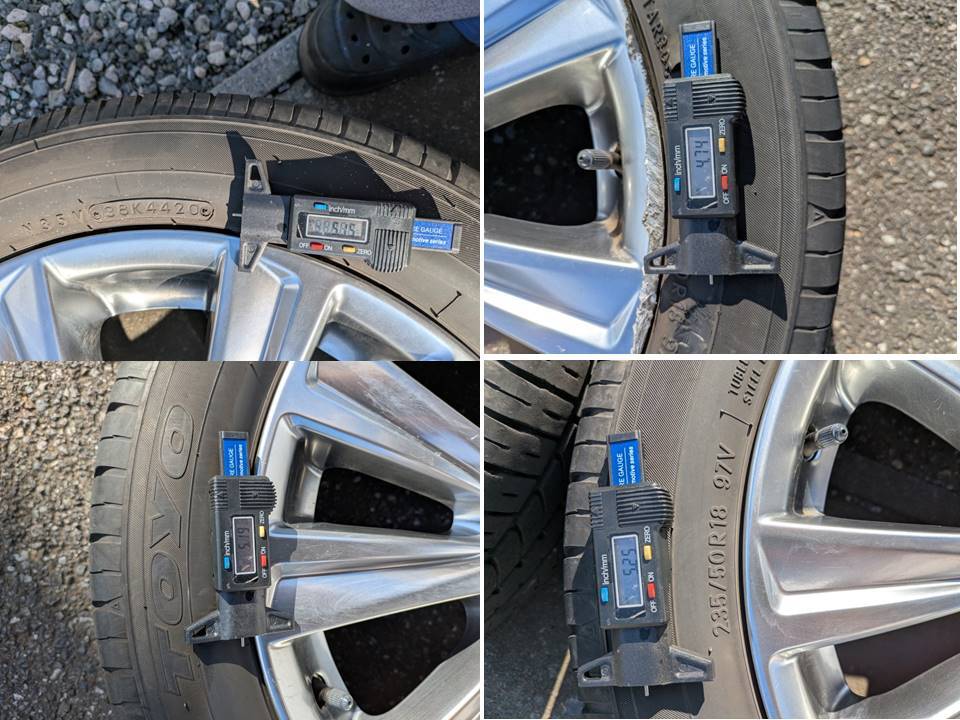 30 アルファード 純正 高輝度 タイヤホイール 18インチ 235/50R18 TOYO TRANPATH 4本セット 1本ガリあり_画像8