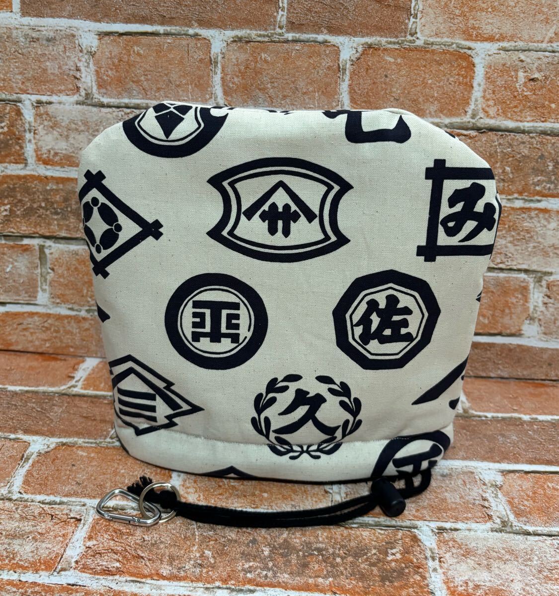 アイアンカバー ヘッドカバー ゴルフ ハンドメイド 商標柄(商家紋柄) ボア生地 クラブ用 コンペ賞品 和風_画像2