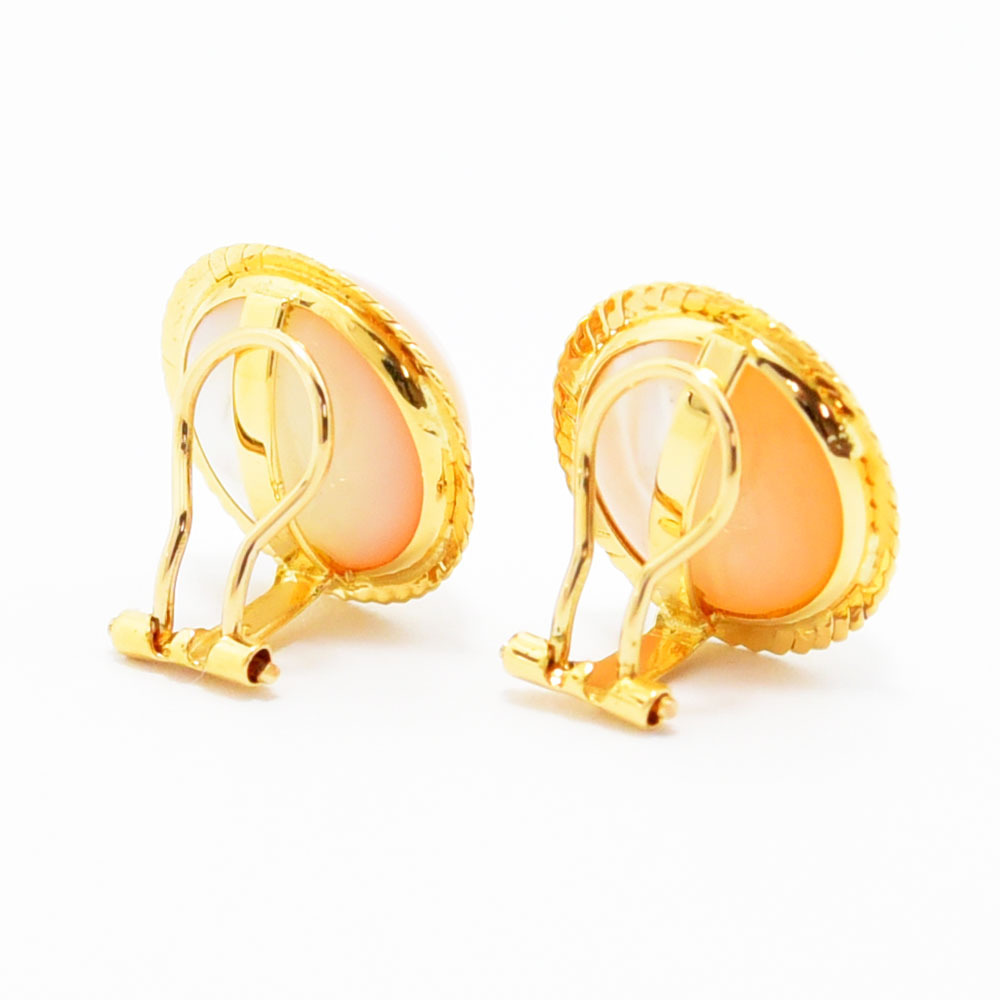 マベパール イヤリング 真珠 K18 新品磨き仕上げ 中古_画像5