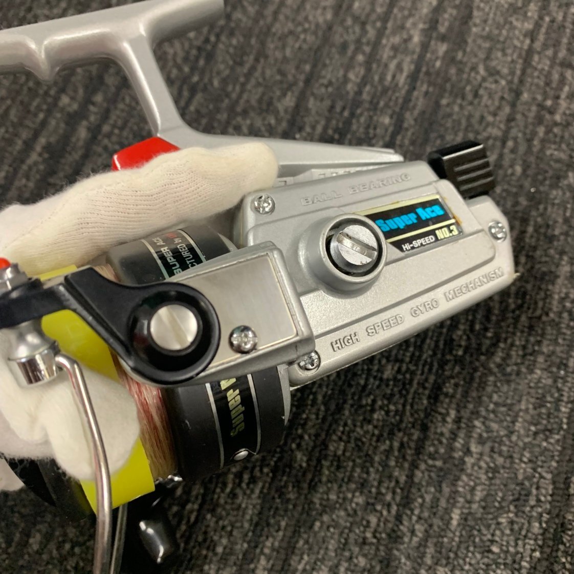 【80】1円~ Super Ace Hi-SPEED No.3 DAIWA BALL BEARING ダイワ 人気 リール 釣り具 フィッシング 中古品 現状品 価値のわかる方必見_画像8