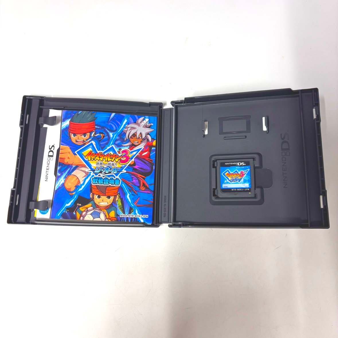 【41】1円~ レベルファイブ イナズマイレブン3 世界への挑戦!! ジ・オーガ ケース付き ニンテンドーDS ゲーム イナイレ 動作未確認品_画像3
