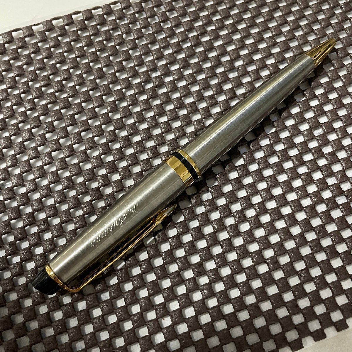 【41】WATERMAN ウォーターマン エキスパートエッセンシャル ボールペン 名入り メタリックGT 中古 筆記用具 ペン 中古_画像7