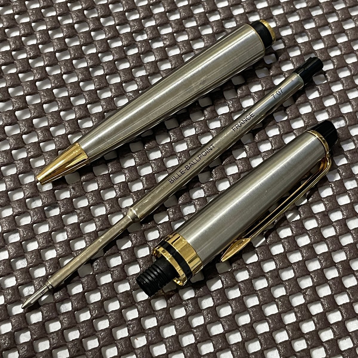 【41】WATERMAN ウォーターマン エキスパートエッセンシャル ボールペン 名入り メタリックGT 中古 筆記用具 ペン 中古_画像6