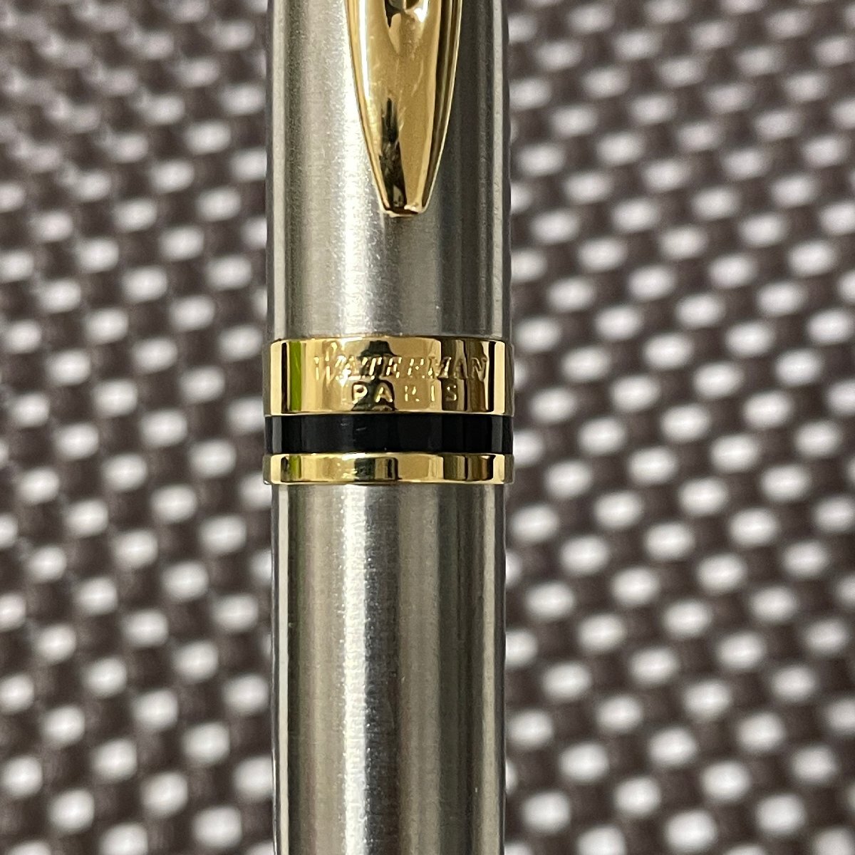 【41】WATERMAN ウォーターマン エキスパートエッセンシャル ボールペン 名入り メタリックGT 中古 筆記用具 ペン 中古_画像9