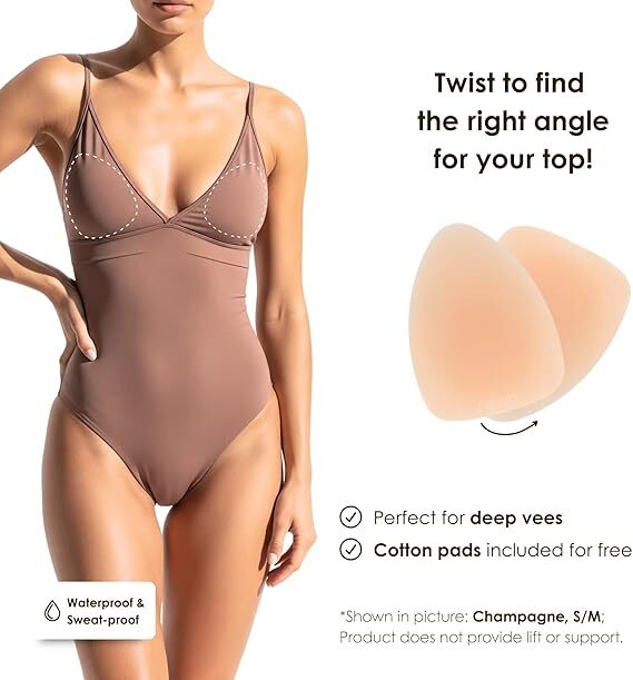 ニップルカバー 繰り返し使えるシリコン製 低アレルギー粘着タイプ シームレスで目立たず防水 深い襟ぐりの服にも_画像6