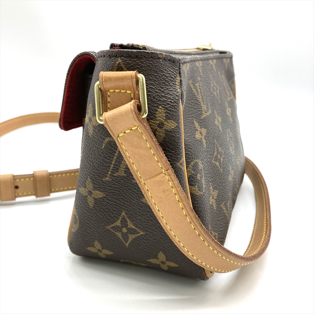 ルイヴィトン LOUIS VUITTON ヴィバ・シテ PM ショルダーバッグ モノグラム キャンバス M51165 ブラウン ゴールド金具 レディース_画像5