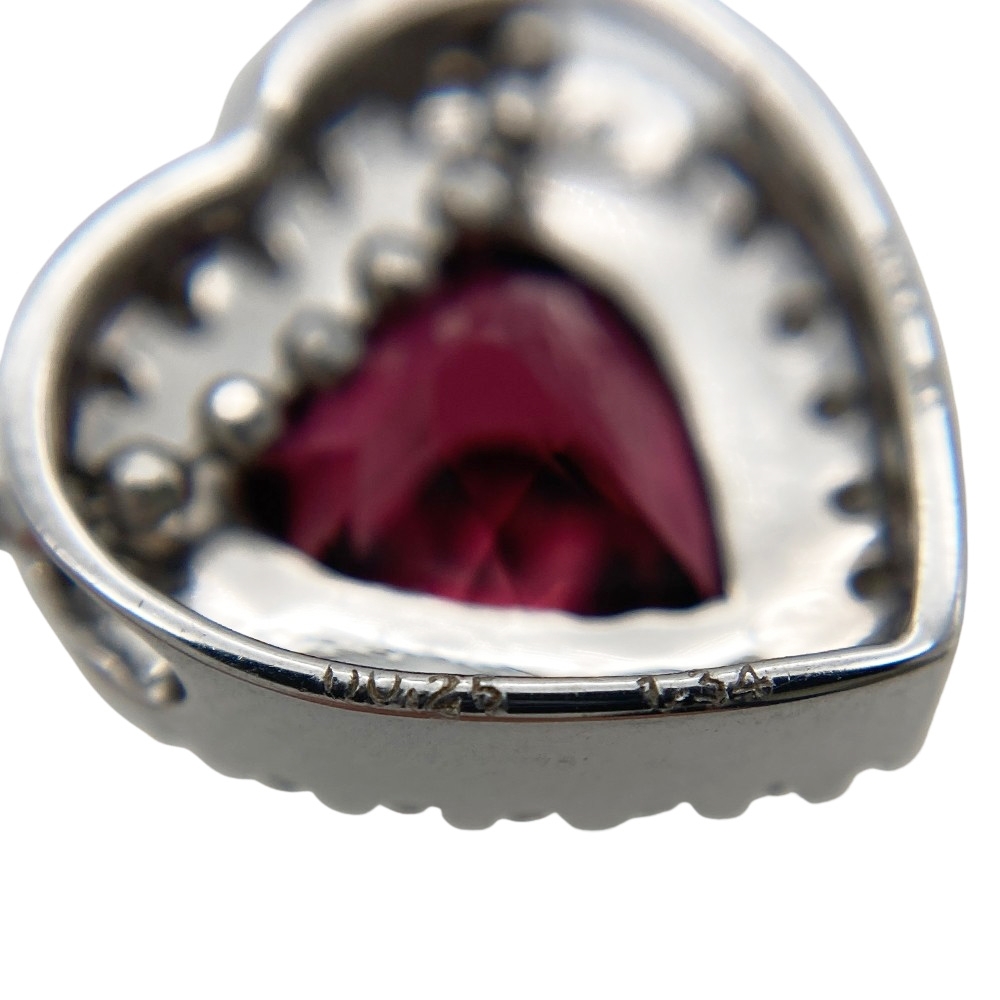  Ponte Vecchio Ponte Vecchio Heart колье load свет гранат 1.34ct K18WG 4.5g белое золото бриллиант женский 