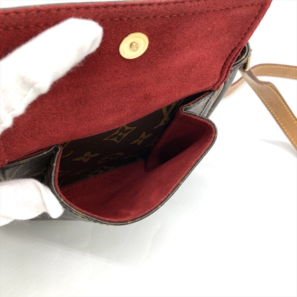 ルイヴィトン LOUIS VUITTON ヴィバシテPM ショルダーバッグ モノグラム キャンバス M51165 ブラウン レディース_画像9