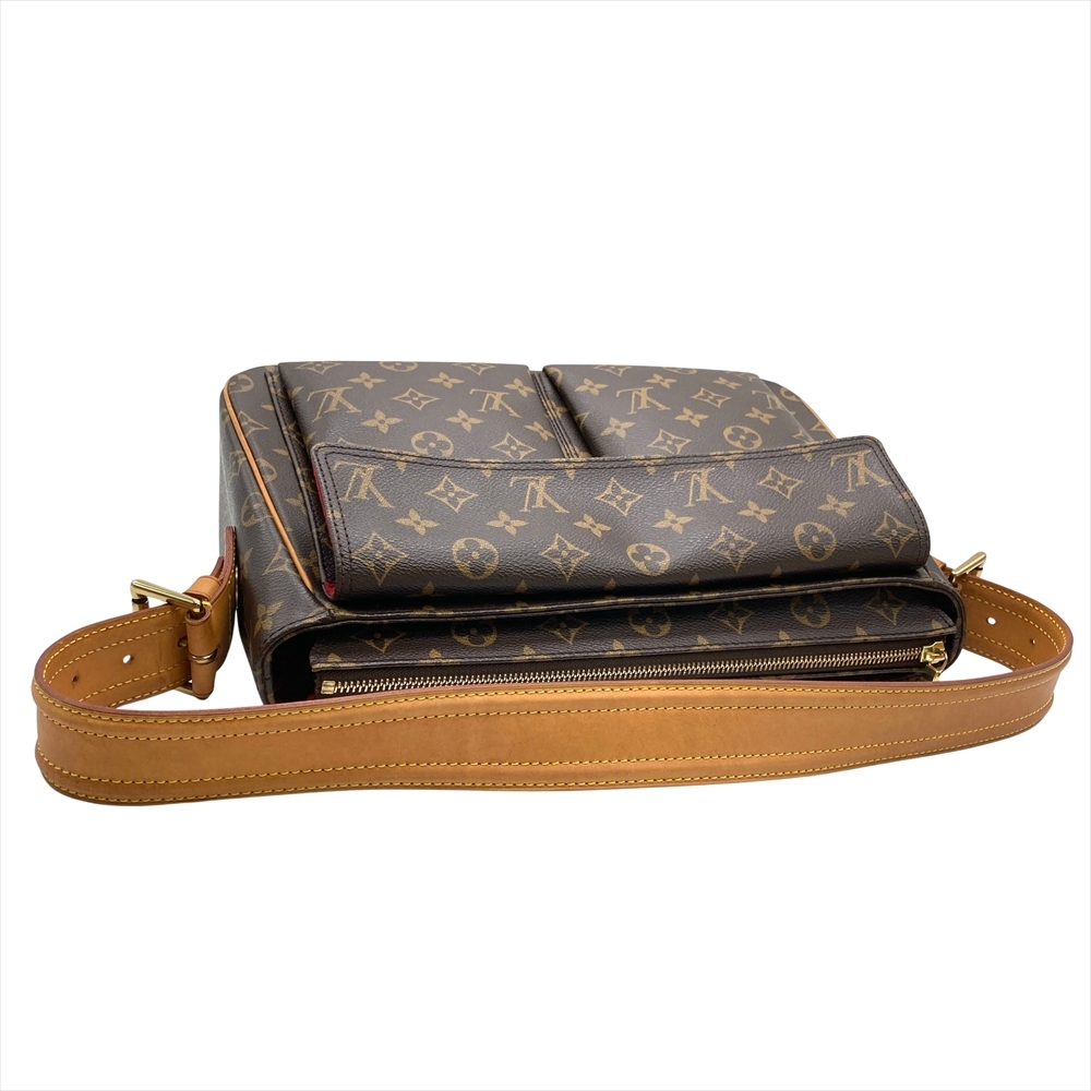 ルイヴィトン LOUIS VUITTON ヴィバ・シテGM ショルダーバッグ モノグラム キャンバス M51163 ブラウン ゴールド金具 AR0024_画像5
