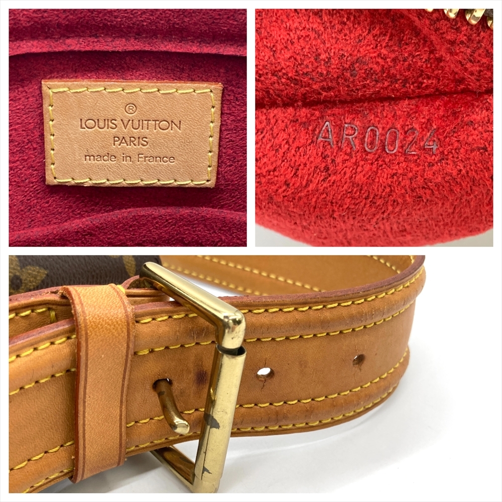 ルイヴィトン LOUIS VUITTON ヴィバ・シテGM ショルダーバッグ モノグラム キャンバス M51163 ブラウン ゴールド金具 AR0024_画像9