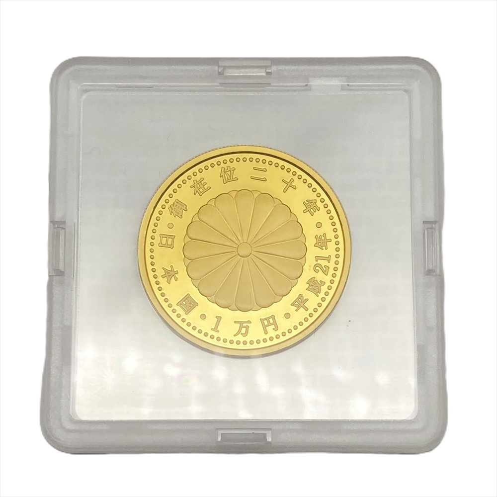 天皇陛下御在位二十年記念 1万円金貨幣 プルーフ貨幣セット 純金 20g_画像2