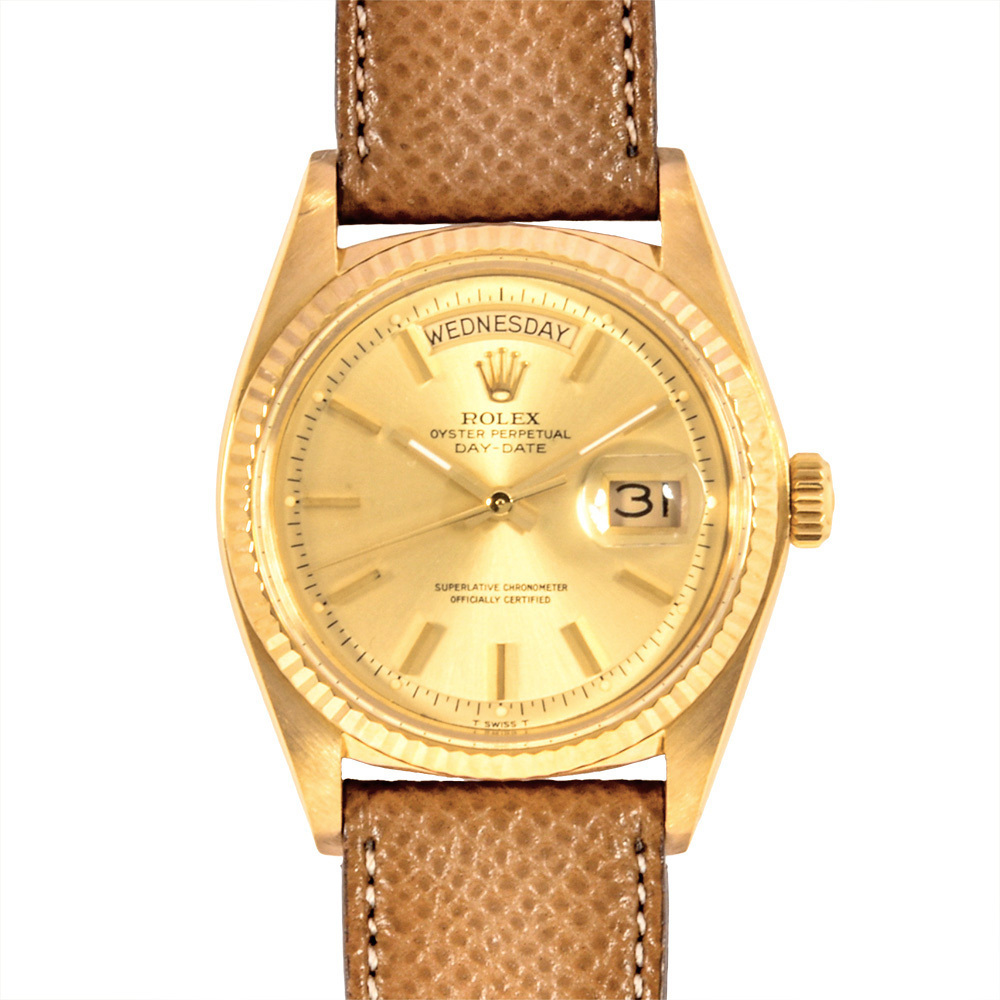 ロレックス ROLEX 1803 デイデイト 7桁 40番台 腕時計 自動巻 シャンパン文字盤 K18YG 金無垢 メンズ_画像1