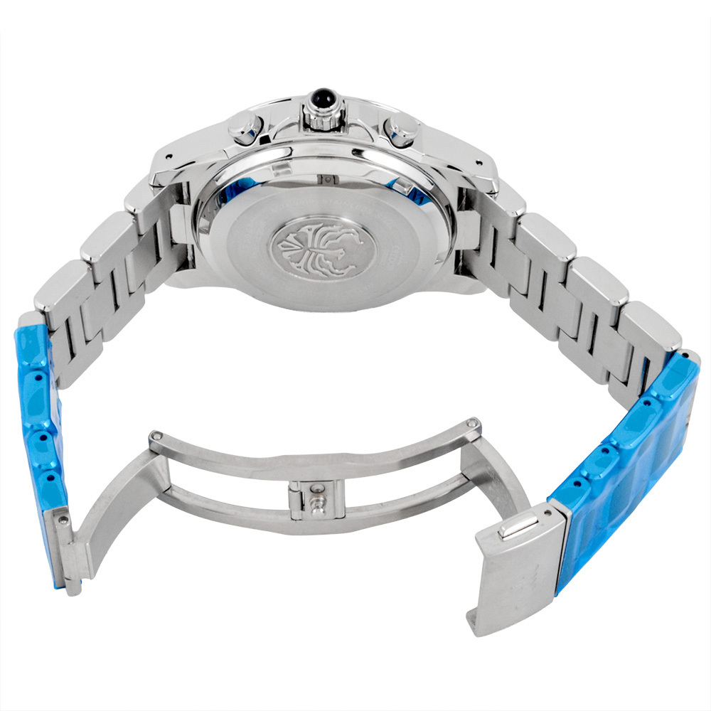 セイコー SEIKO 6S78-0A10 クレドール フェニックス クロノグラフ 腕時計 自動巻 ネイビー文字盤 メンズ_画像3