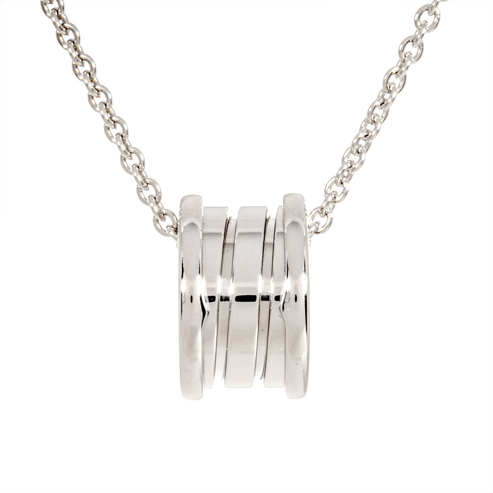 ブルガリ BVLGARI ビーゼロワン ペンダント ネックレス K18WG 11.9g ホワイトゴールド レディース_画像2