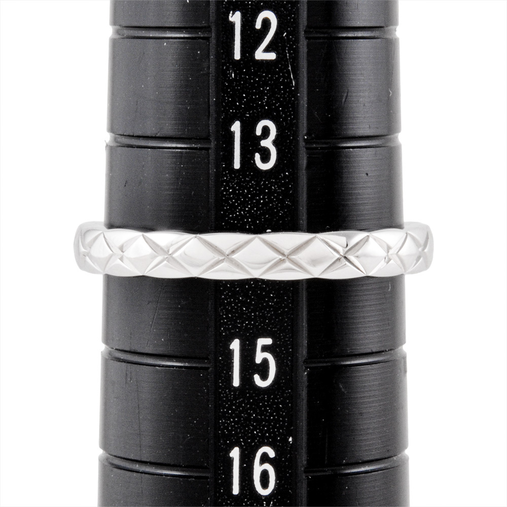 シャネル CHANEL ココクラッシュ マリッジ リング 指輪 #55 J11117 Pt950 4.6g プラチナ 2.8mm スモール ユニセックス_画像5