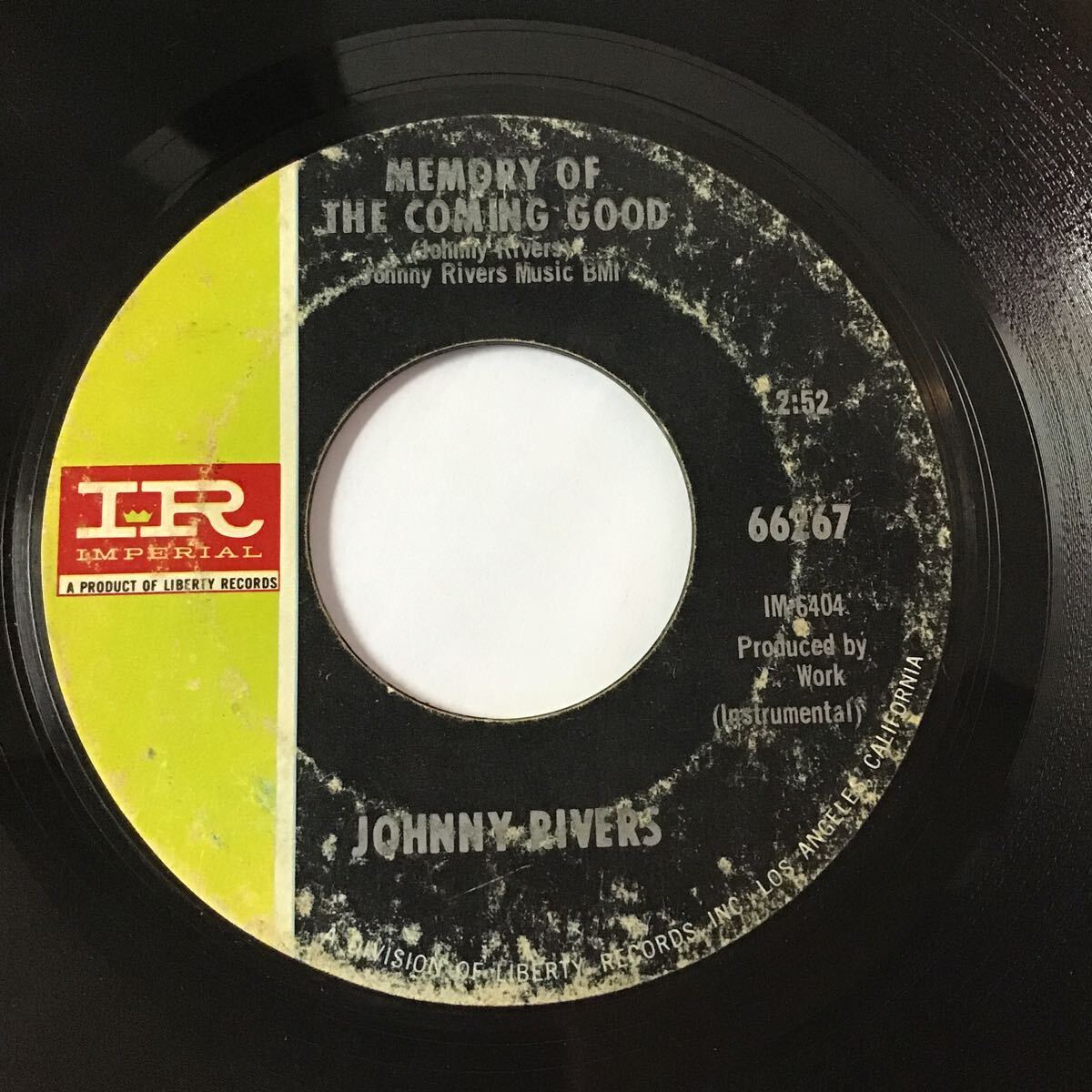 Johnny Rivers / Summer Rain / Memory Of The Coming Good US盤 45 8021_画像2