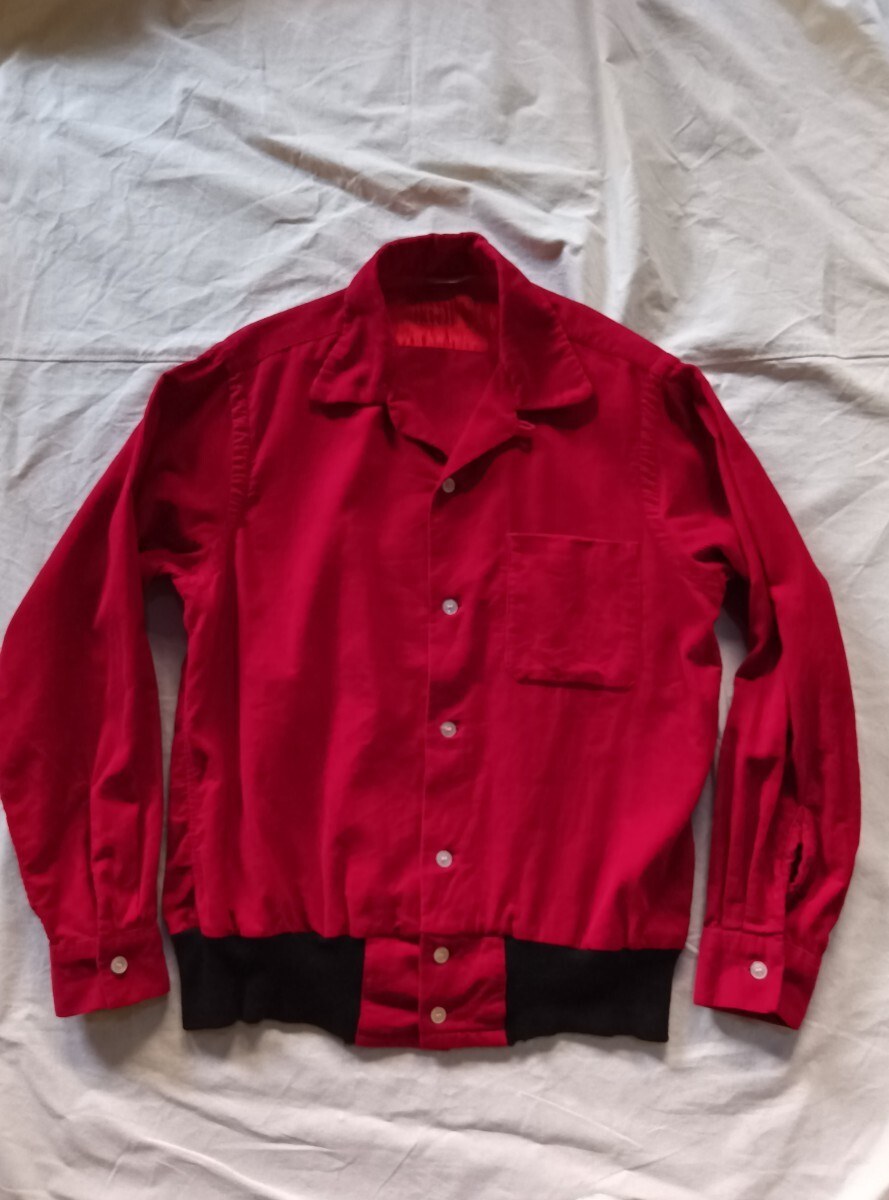 50s ビンテージ コーデュロイ カスタムシャツ 再構築 ロカビリー_画像1