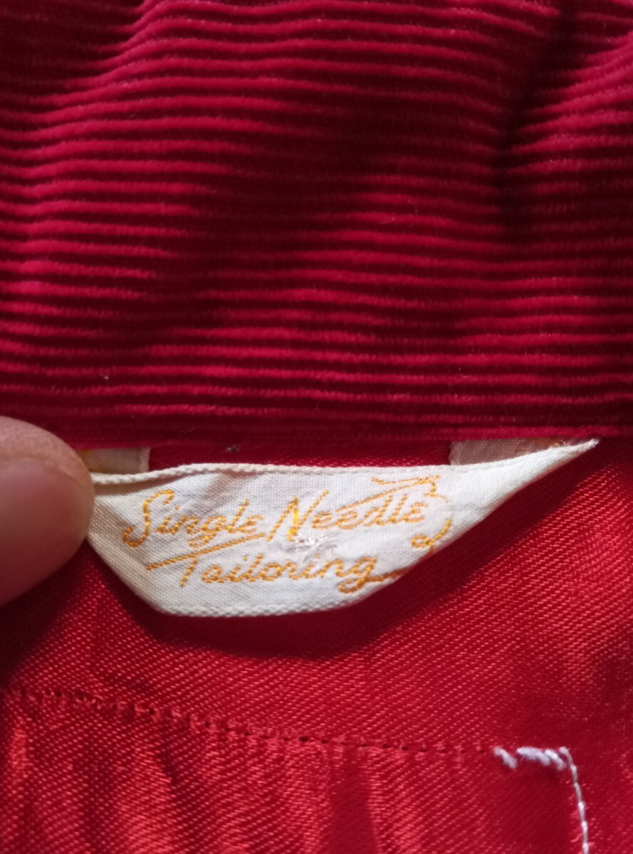 50s ビンテージ コーデュロイ カスタムシャツ 再構築 ロカビリー_画像3