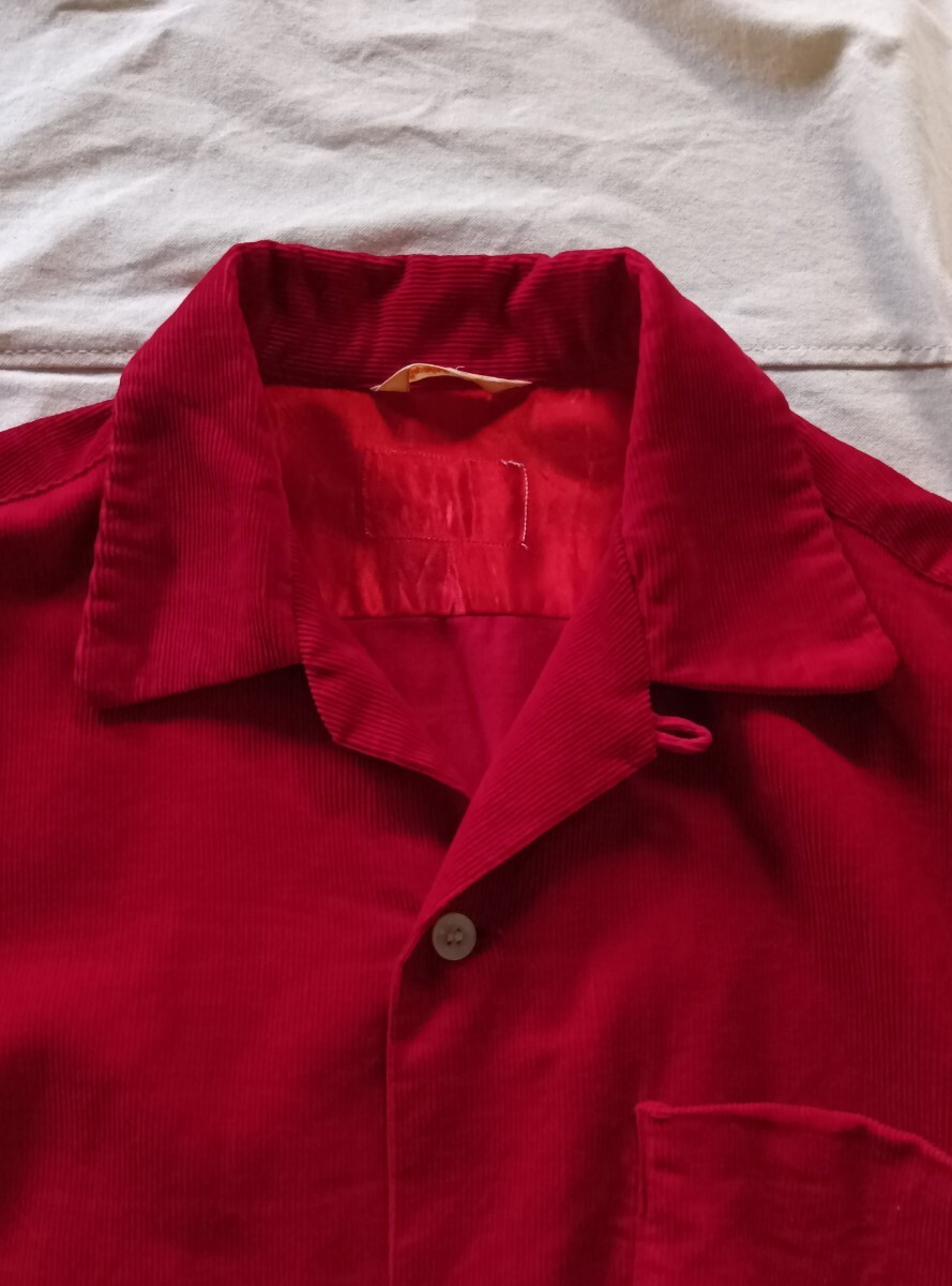 50s ビンテージ コーデュロイ カスタムシャツ 再構築 ロカビリー_画像4