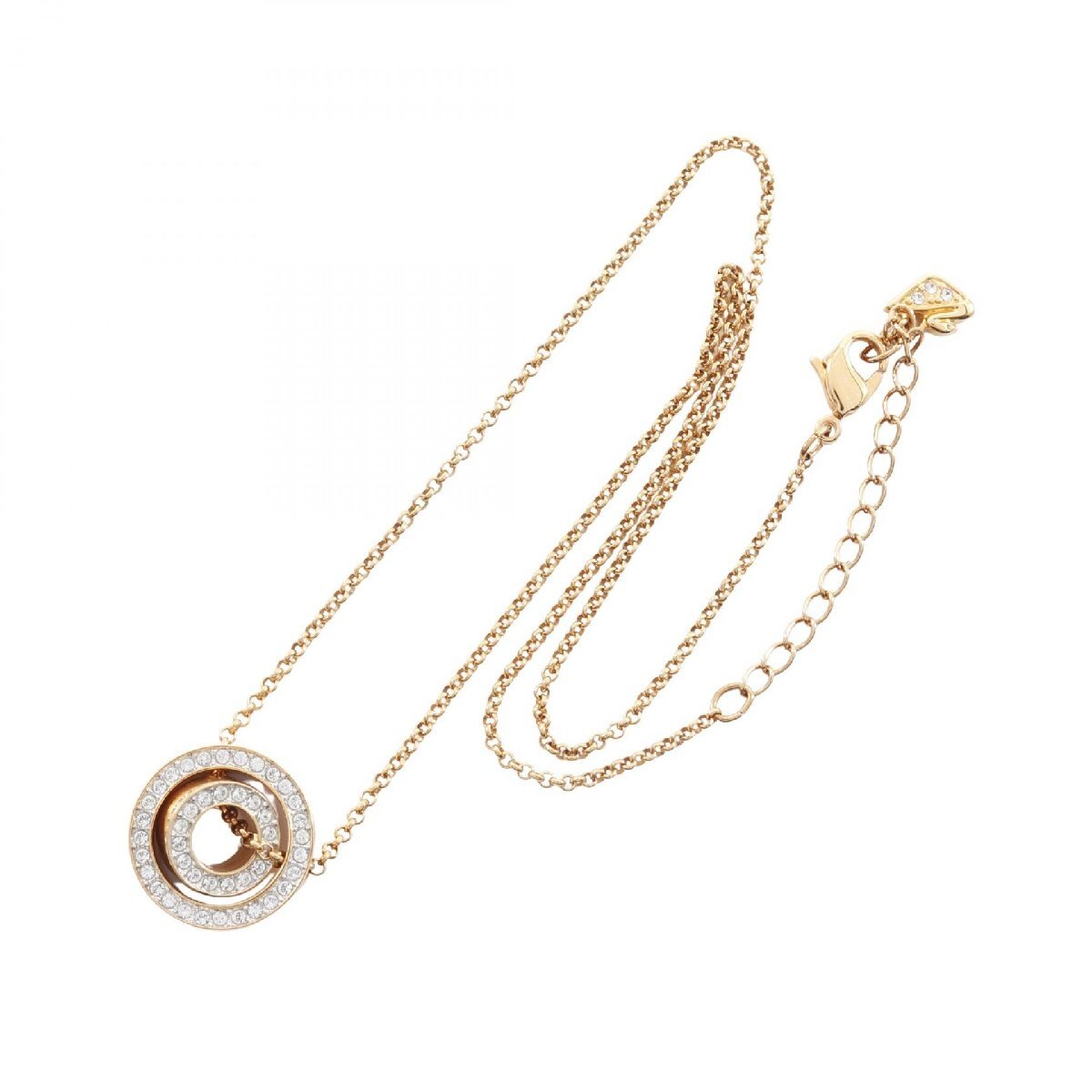 スワロフスキー Hollow ブランドオフ SWAROVSKI GP（ゴールドメッキ） ネックレス 中古 レディース_画像3