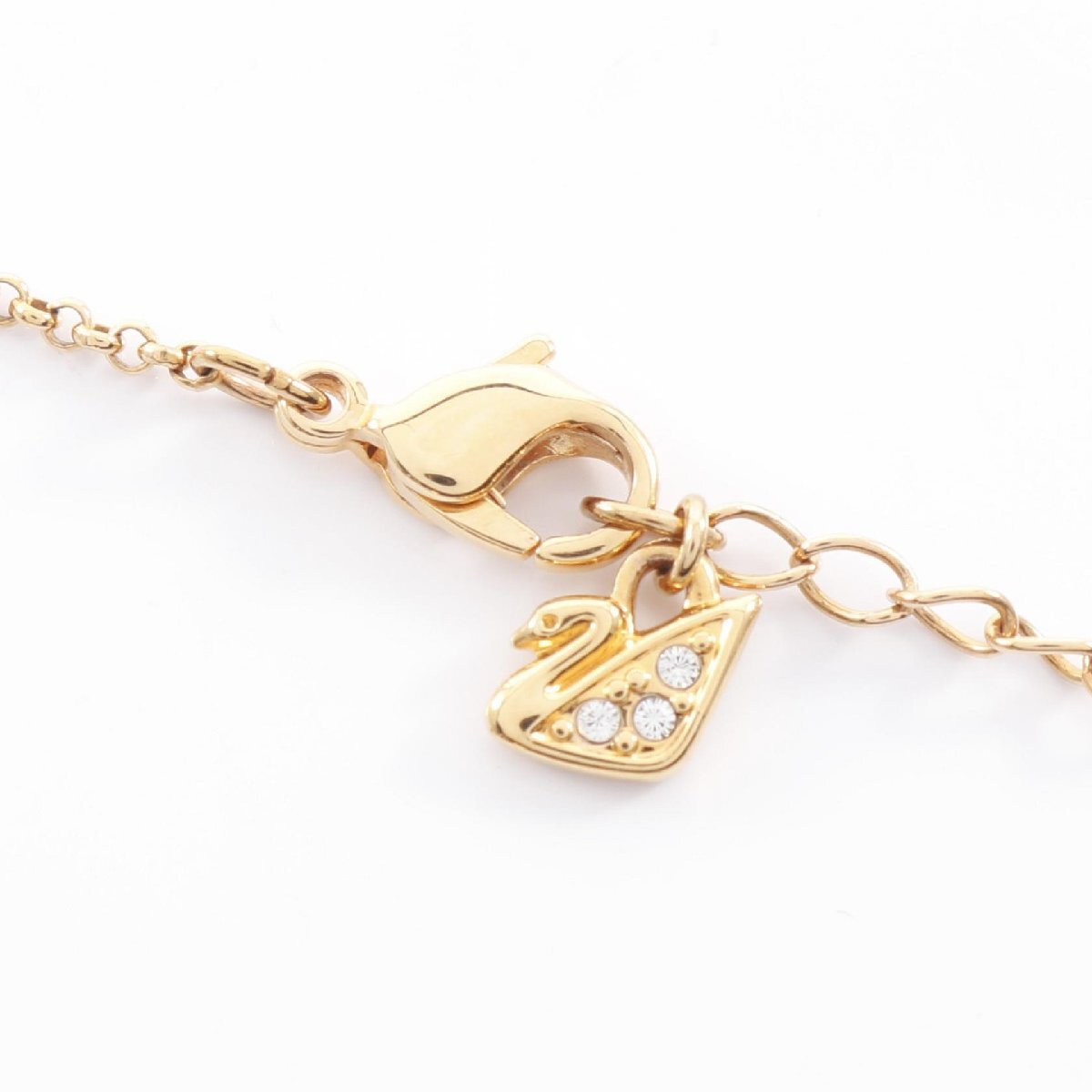 スワロフスキー Hollow ブランドオフ SWAROVSKI GP（ゴールドメッキ） ネックレス 中古 レディース_画像4