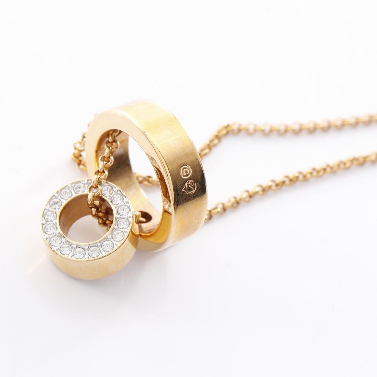 スワロフスキー Hollow ブランドオフ SWAROVSKI GP（ゴールドメッキ） ネックレス 中古 レディース_画像7