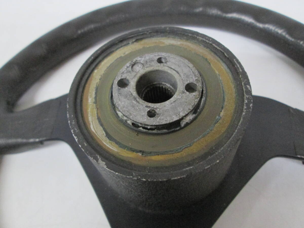 【1029n A1005】 MOMO モモ 3-85 ハンドル ステアリング イタリア製 ヴィンテージ 直径35cm 350mm ジャンク_画像5