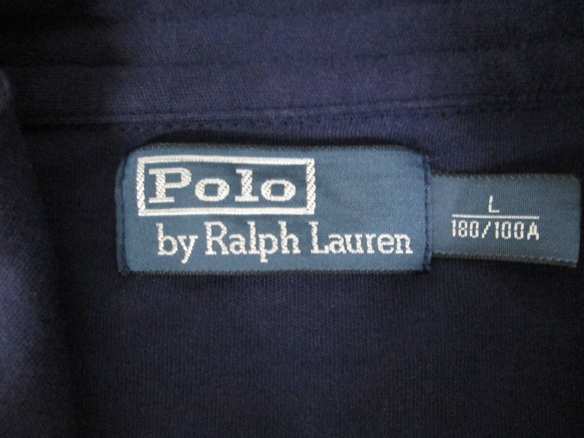 【1031h O19966】 Polo by RALPH LAUREN ポロ ラルフローレン メンズ 上下セット セットアップ サイズL ネイビー 古着_画像7